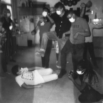 Le groupe Danse IME Jean Marc Itard, en transfert au CCN du Havre, danse avec Stéphane Imbert et Aëla Labbé